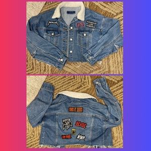 Vintage style rocker Jean jacket